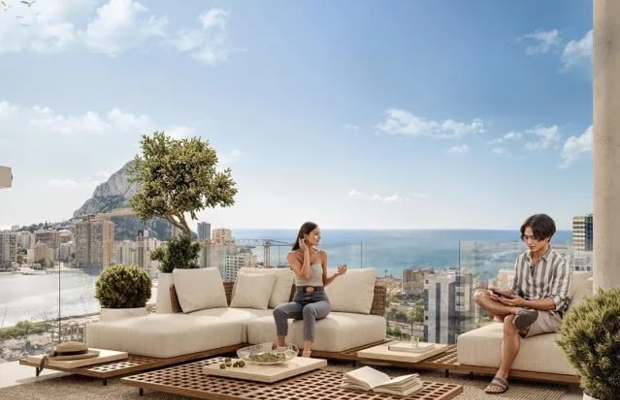 apartamenty z widokiem na morze w Calpe