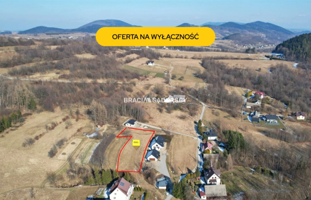 Piękna widokowa działka budowlana 16,63 ara Dobra
