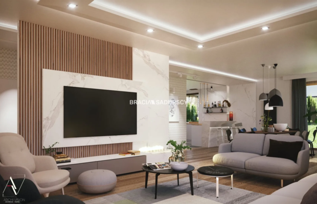 Działka 7a Skotniki Projekt Dom 240 m2,pozwolenie