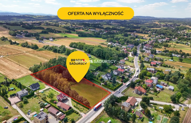 Działka usługowa / MPZP / główna droga krajowa