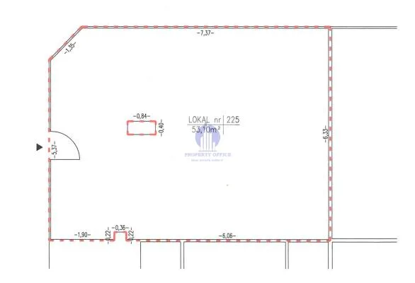 Mokotów: lokal handlowo-usługowy 53,10 m2 do wynajęcia