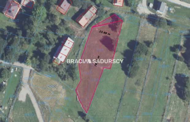 Działka budowlana o pow. 1596 m2  Krzeszów, gm. Stryszawa. 
Widokowa działka  położona w malowniczym Krzeszowie  w okolicy Besk