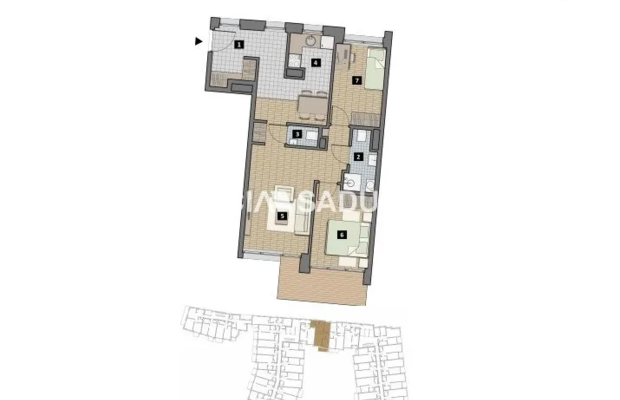 Dostępne mieszkania od 25m2 do 63m2. 