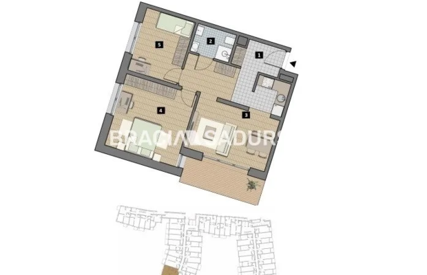 Dostępne mieszkania od 25m2 do 63m2. 