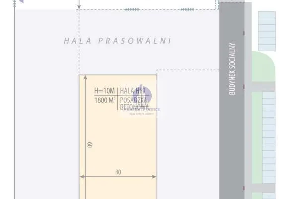Bielany: magazyn 1800 m2 do wynajęcia
