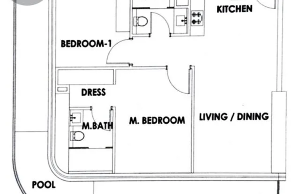 Apartament z basenem, 72 piętro widok Burj Khalifa