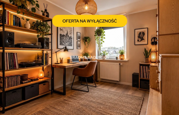 Dwupoziomowe mieszkanie z tarasem i balkonem.