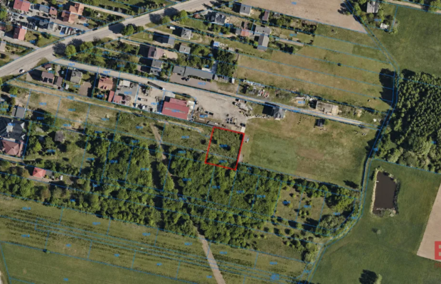 Działka budowlana 1200m2 z WZ narożna