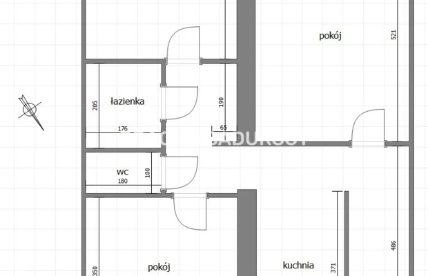 3 pok w samym centrum ul. Krowoderska