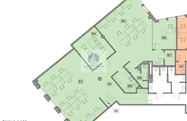 Śródmieście: lokal biurowy 249m2 do wynajęcia
