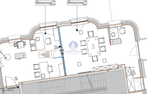 Śródmieście: biuro 74,38 m2 do wynajęcia