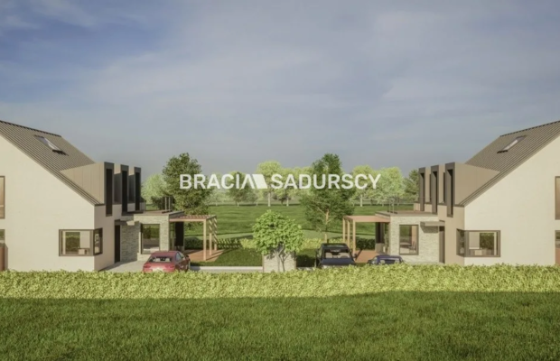Działka z projektem na 5 bliźniaków 