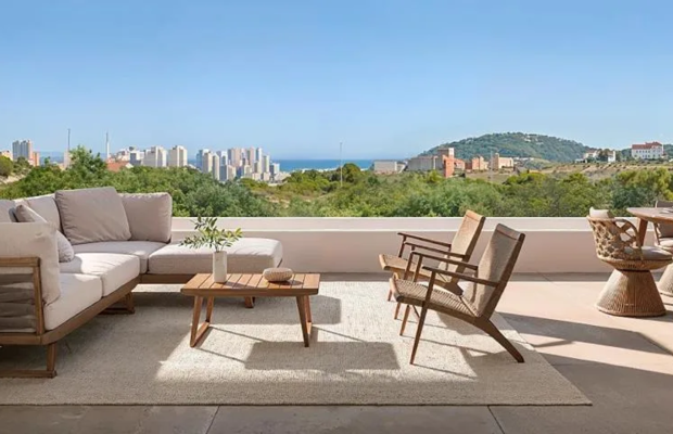 Apartament z tarasem i widokiem na morze
