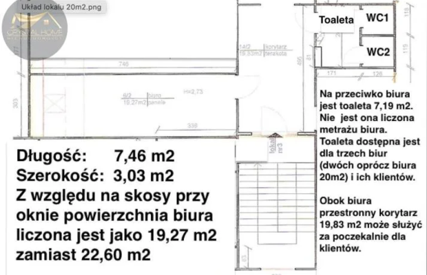 Lokal 20m2 blisko Centrum