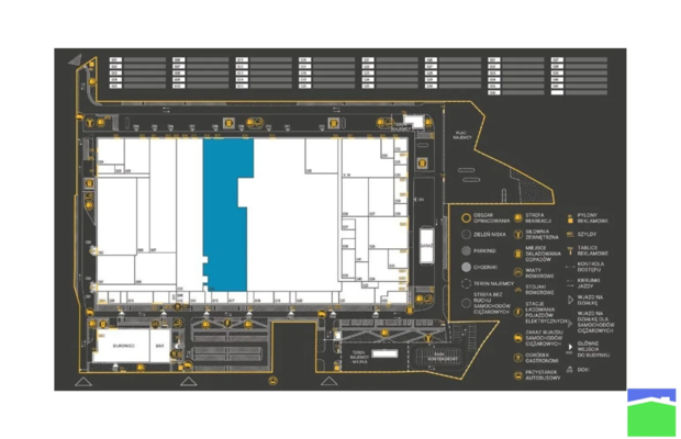 Teofilów - hala na parterze, moduł 2540 m2 TEOPARK