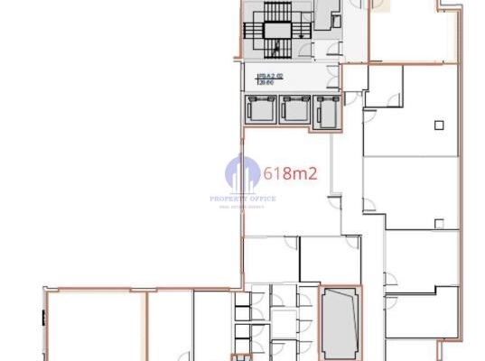 Mokotów: lokal biurowo-usługowy 618m2 do wynajęcia