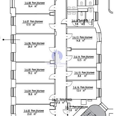 Śródmieście, biuro 338,24m2 do wynajęcia