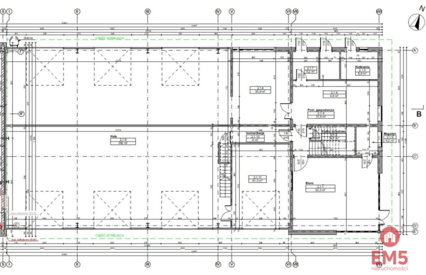 Hala z zapleczem biurowo-socjalnym, 570 m2