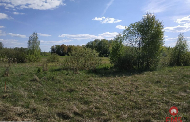 Działka inwestycyjna w pobliżu lasu.