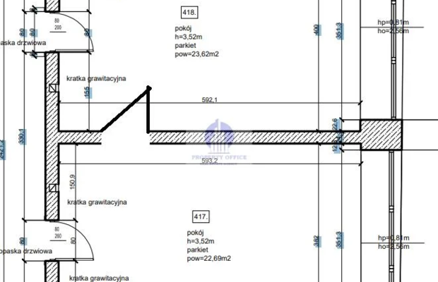 Śródmieście: lokal biurowy 46,31 m2 do wynajęcia