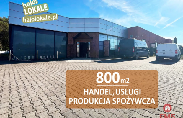 Budynek 800 m2  handel-usługi-produkcja