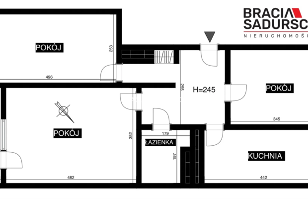 63,5 m² | 3 pokoje | Os. Tysiąclecia 