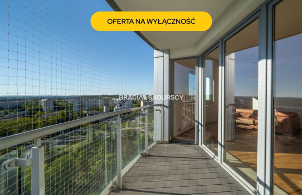 Bronowice Salwator Tower 13 piętro widok balkon