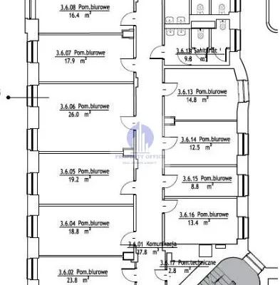 Śródmieście, biuro 338,24m2 do wynajęcia