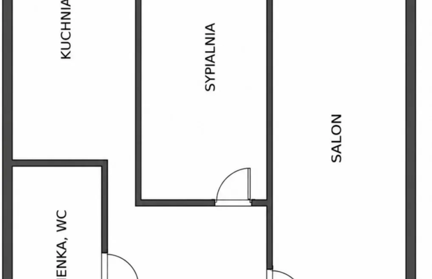 2 pokoje 39,82 m² – Centrum Suwałk