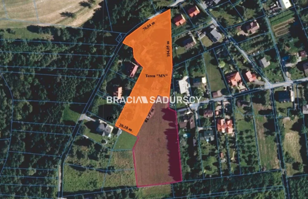 Brzozówka, gm. Zielonki 1,1ha + media