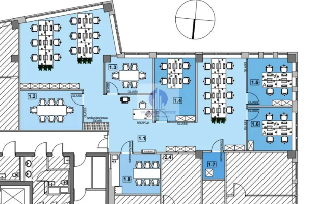 Wola:lokal biurowy 244 m2 do wynajecia
