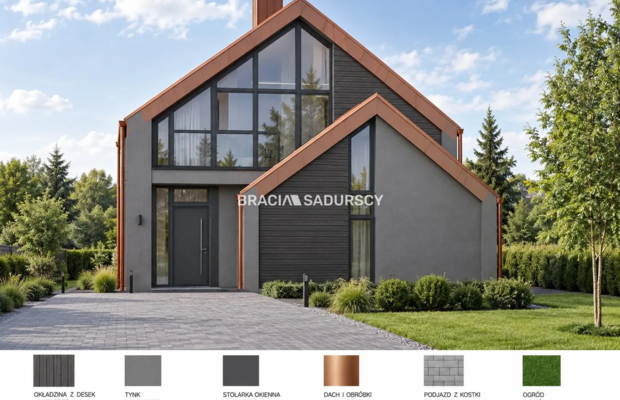Swoszowice działka budowlana z projektem 8 ar