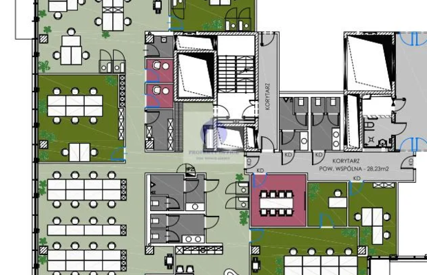 Żoliborz: lokal biurowy 686,14 m2 do podnajmu
