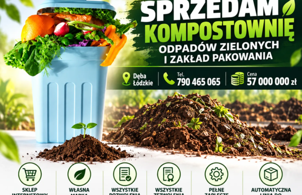 Sprzedam kompostownię odpadów zielonych i zakład pakowania - firma na sprzedaż