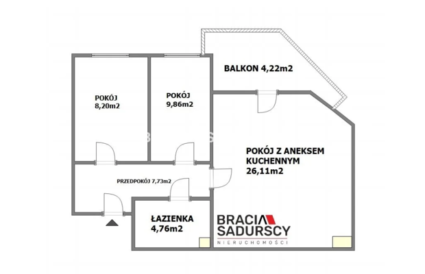 3-pokojowe mieszkanie z balkonem | Żabiniec 