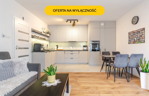 2 pokoje|46,15 m²|ogródek|garaż podziemny|2023r