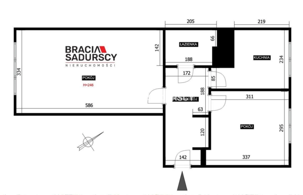 Grzegórzki | 2 pokoje | 44,66 m² | Po remoncie!