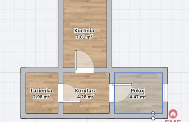 34m2 Ul. Malmeda 2 piętro