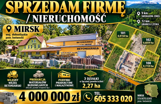 SPRZEDAM FIRMĘ /Nieruchomość