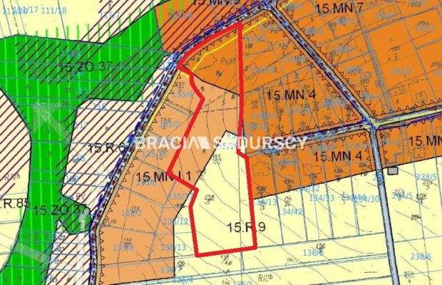 Brzozówka, gm. Zielonki 1,1ha + media