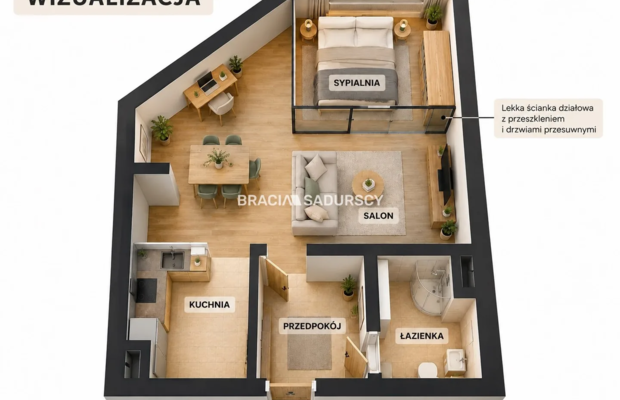 Kawalerka 34,75 m² – Ruczaj, ul. Lubostroń |Parter