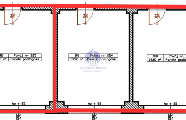 Mokotów: lokal biurowy 58,24 m2 do wynajęcia
