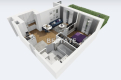 2 pokoje z tarasem i ogrodem, apartamenty Widzew