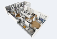 5 pokojowy apartament, loggia 9 m.kw Widzew