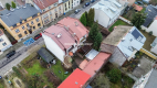 dwa budynki w Centrum Krakowa. 