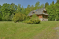 Piękny dom z bali przy lesie, w górach, dz.5799 m2