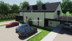 Domy Bliźniaki 131 m2w otulinie lasu Michałowice 