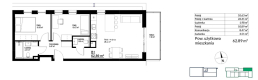 3pok. 63m2 balkon Kraków-Bieżanów 0%