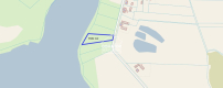 Działka z linią brzegową jeziora 4200 m2!