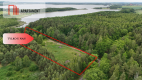Działka z linią brzegową – Mazury, media, WZ!